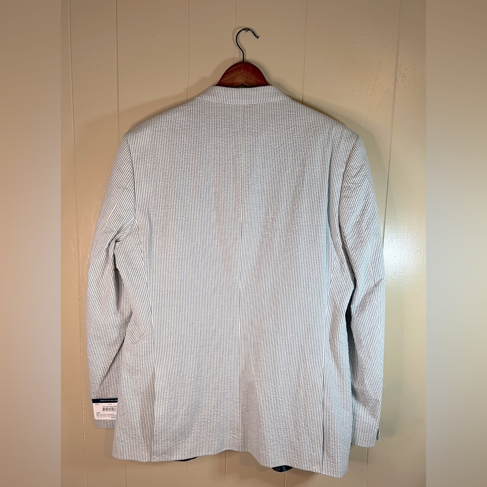 NWT Tommy Hilfiger Ethan Double Vent Seersucker Blazer/Coat - Picture 2 of 8